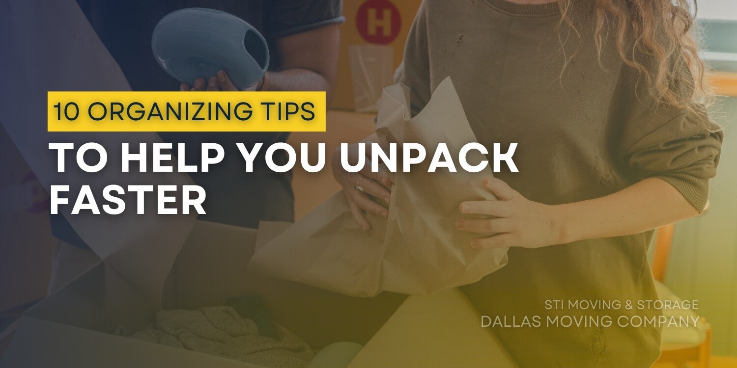 10 organizing tips to speed up unpacking